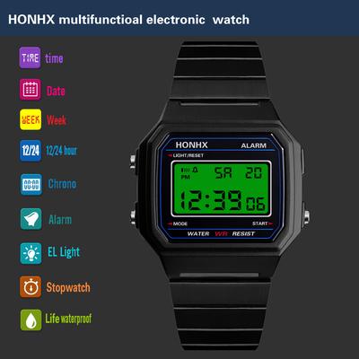 digital watch with hands