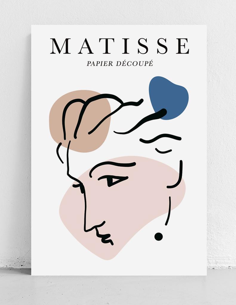 Poster Matisse Face Pastel Colors