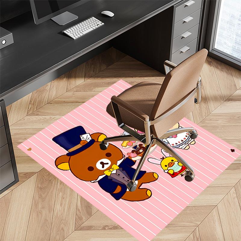 Rilakkuma1 Printed Absorbent Washable Carpet, Non-Slip Bathroom Mats, Kitchen Rugs, Yoga Mat,Living Room Entrance, Camping Picnic Rugs