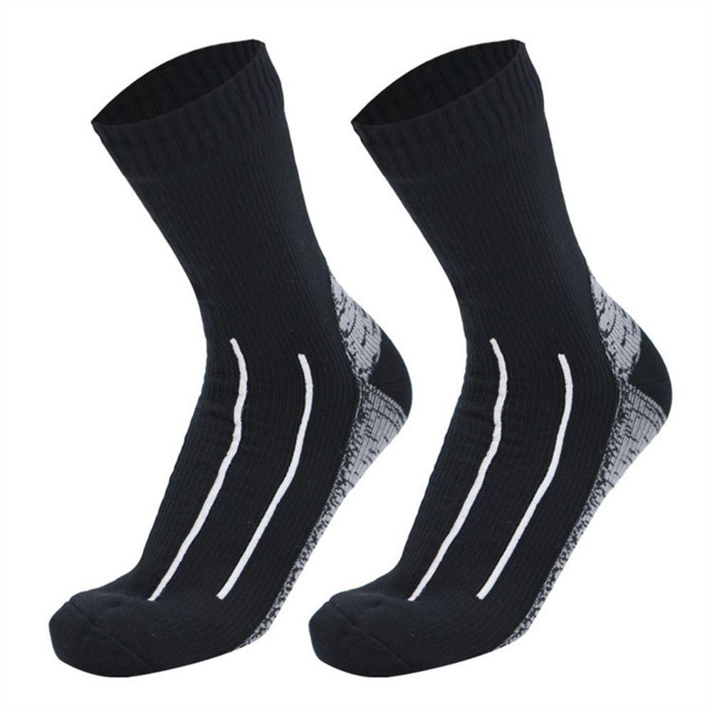 

Thickened Men Waterproof Socks Breathable Wading Sock Waterproof Socks Trekking Riding S-White line