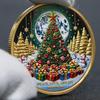 Christmas Gifts, Christmas Tree Commemorative Coins, High Relief, Gold-plated, Silver Commemorative Medals, Handicrafts, Coins, Stocking Stuffers