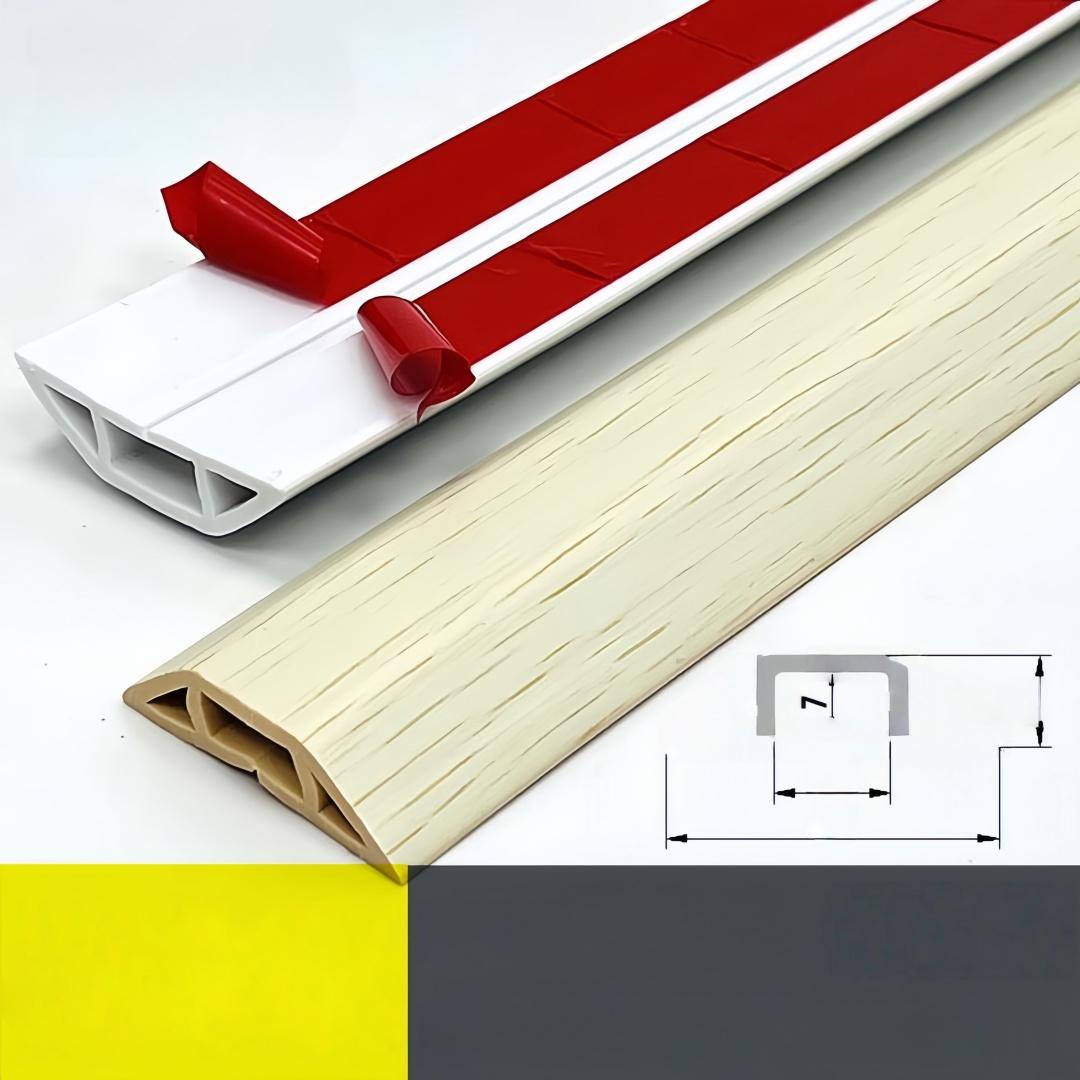 

1PC self-adhesive PVC cable conduit - flexible and durable cable protection cover, easy to clean, used for house 1m