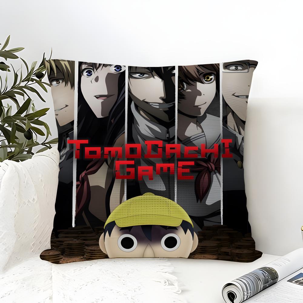 Classic Comic Anime T-Tomodachi Game 1 Pillow Case Linen Pillow Case Sofa Home Decor Cushion Cover Cushion Cove