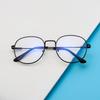 Retro Lenses Metal Anti-Blue Flat Glasses Computer Eye Protection Glasses Trendy Fashion Glasses Frame Round Frame Glasses Frame
