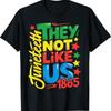 Juneteenth 1865 Schwarzer Geschichtsmonat Lives Matter Herren T-Shirt