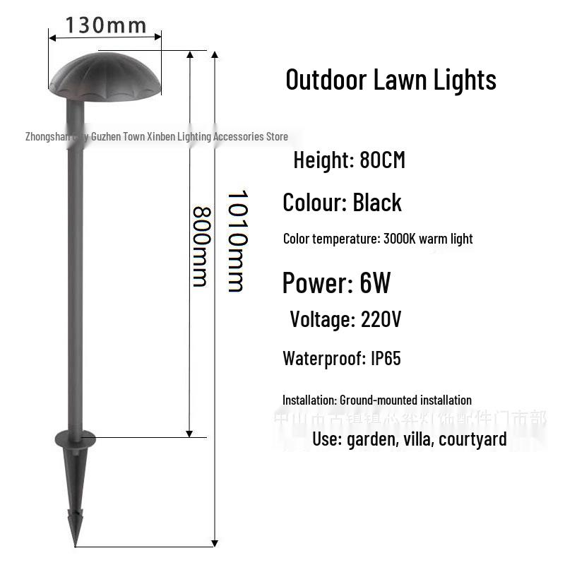 Waterproof LED Outdoor Lawn Light: Nordic Garden Courtyard Landscape Light