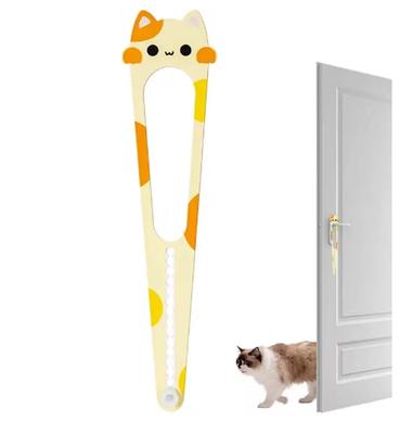 Pet Door Stopper with Adjustable Elastic Door Lock for Free Ventilation and Access In and Out