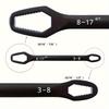 1pc Universal Self-Adjusting Wrench 3-17mm, Metal Hydraulic Multifunctional Torx Spanner for Auto & Bicycle Repair, No Electricity Needed