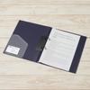 Plus 2 Ring File Super Economy FC-101RF A4-S Vertical Navy 83-011