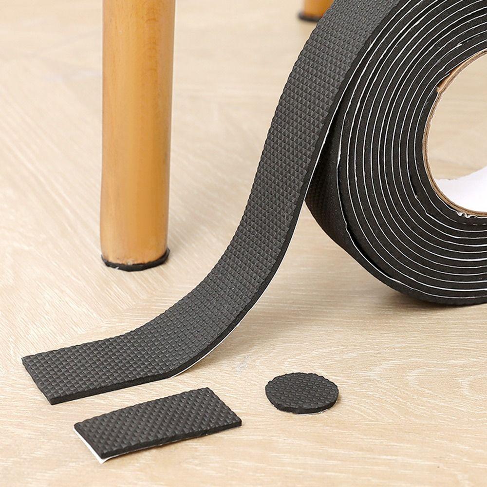 Self Adhesive Furniture Leg Pad Sofa Chair Bumper Damper Rubber Strip Tape Table Feet Mats