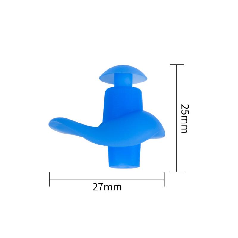 Waterproof Earplugs Swimming Specific Silicone Earplugs Soft And Noise Reducing Anti Slip Spiral Earplugs Swimming Accessories