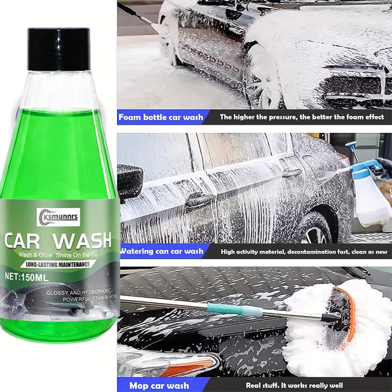 Car Wash Shampoo Concentrate 1:200 Dilution High Foam Car Body Cleaner - 150ml / 3.4Oz