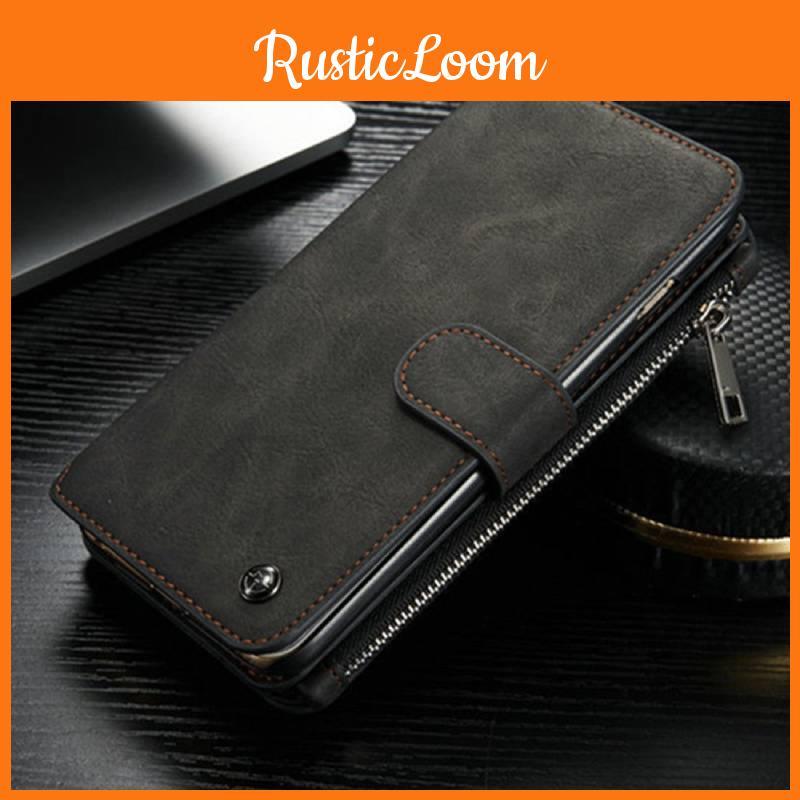 Suitable For Iphone Multifunctional Zipper Leather Phone Case Split Case Leather