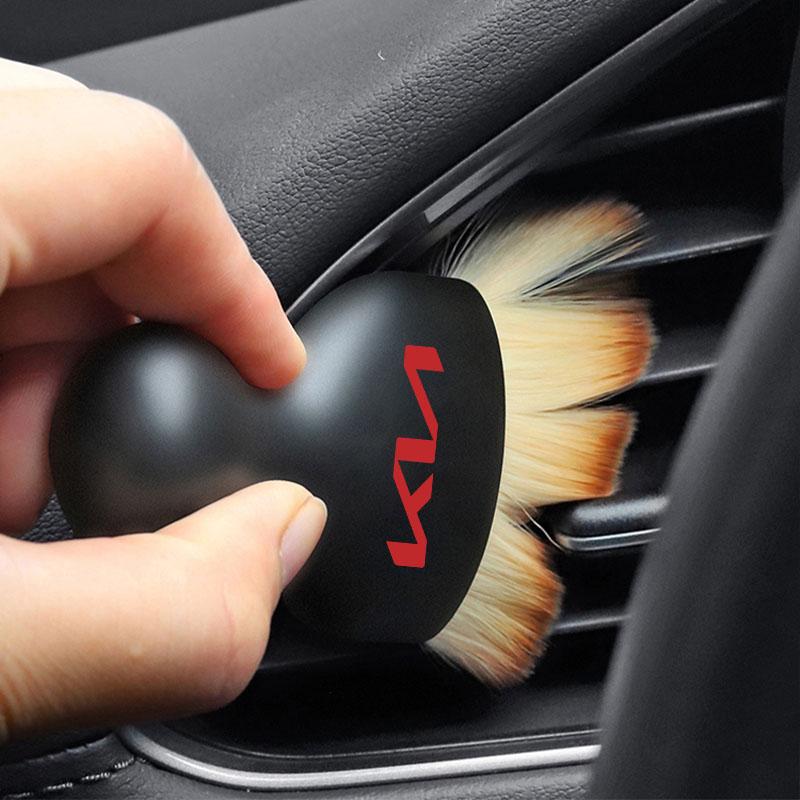 Car Interior Cleaning Soft Brush Dust Remover Car Accessories For Kia Rio Sportage R K3 K4 K5 Ceed Sorento Cerato Soul