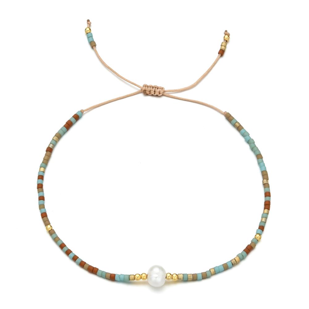 ZMZY Natural Pearl MIYUKI Bracelet Charm Handmade Beaded Glass Seed Beads Bracelets For Women Boho Adjustable Rope Lady Jewellry