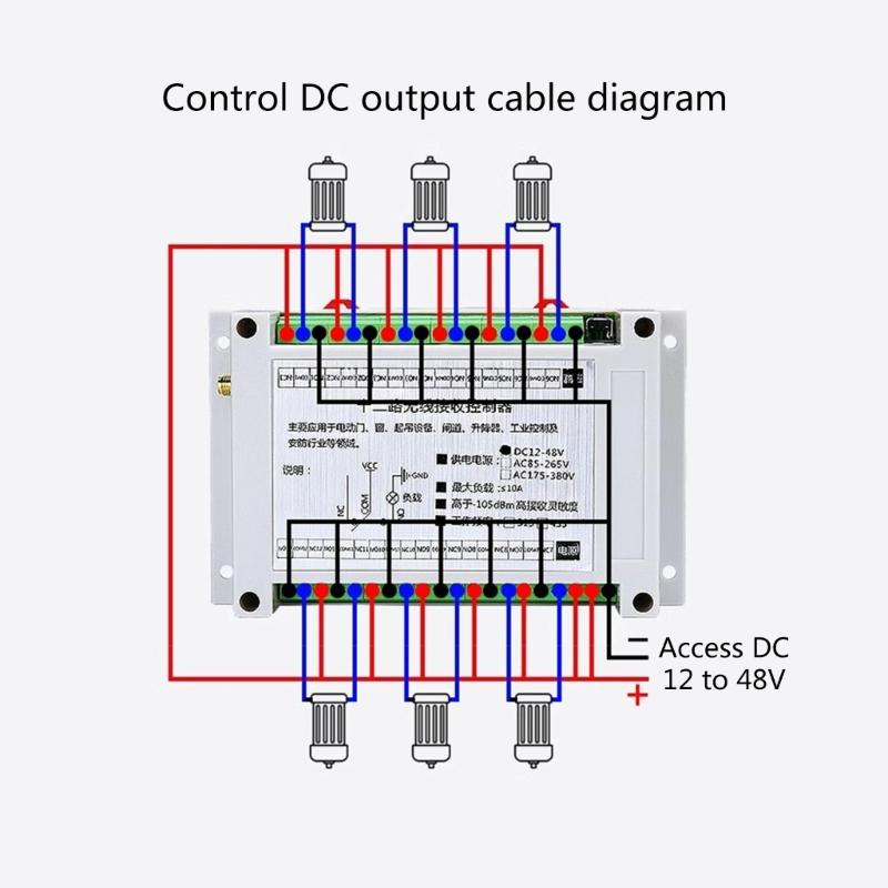 Praktische Intelligente Geräte Fernbedienung Mühelose Geräteverwaltung Bedienung 12V 24V 220V 12 Kanäle Geeignet für Lampe
