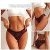 3 Piezas/Set Sexy Encaje Floral Conjuntos de Bragas Ropa Interior Hueco Transparente Romántica Lencería Ropa Interior Sexy Bragas para Mujer S-XL