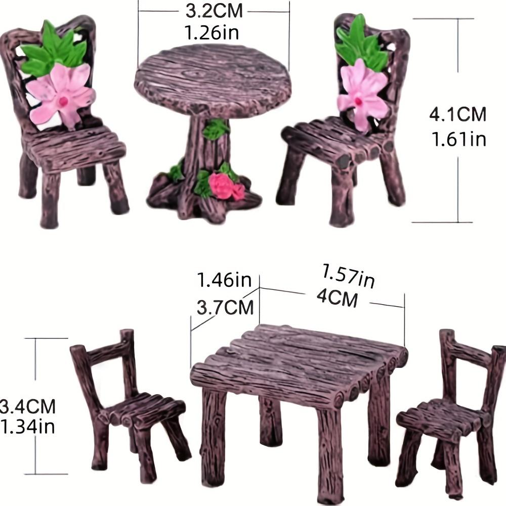 Micro Landscape Ornament Mini Chair Miniature Dollhouse Accessories Dollhouse Furniture Accessories Micro Landscape Decor