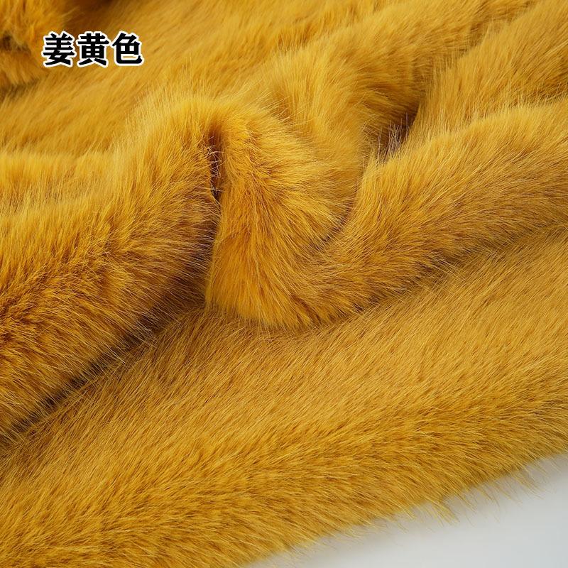 Dicker Kunstfuchs Pelz Kunstpelz Weich Warm für DIY Jacken Kleidung Schuhe Hüte Teppiche Sofabezüge Kissen Plüschstoffe