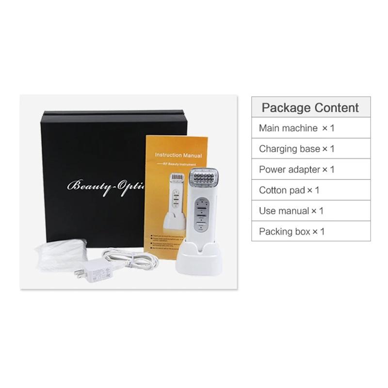 

Омоложение лица Массаж Укрепление кожи Подтяжка Машина Для Уменьшения Морщин Отбеливание Темных Кругов EU PLUG белый