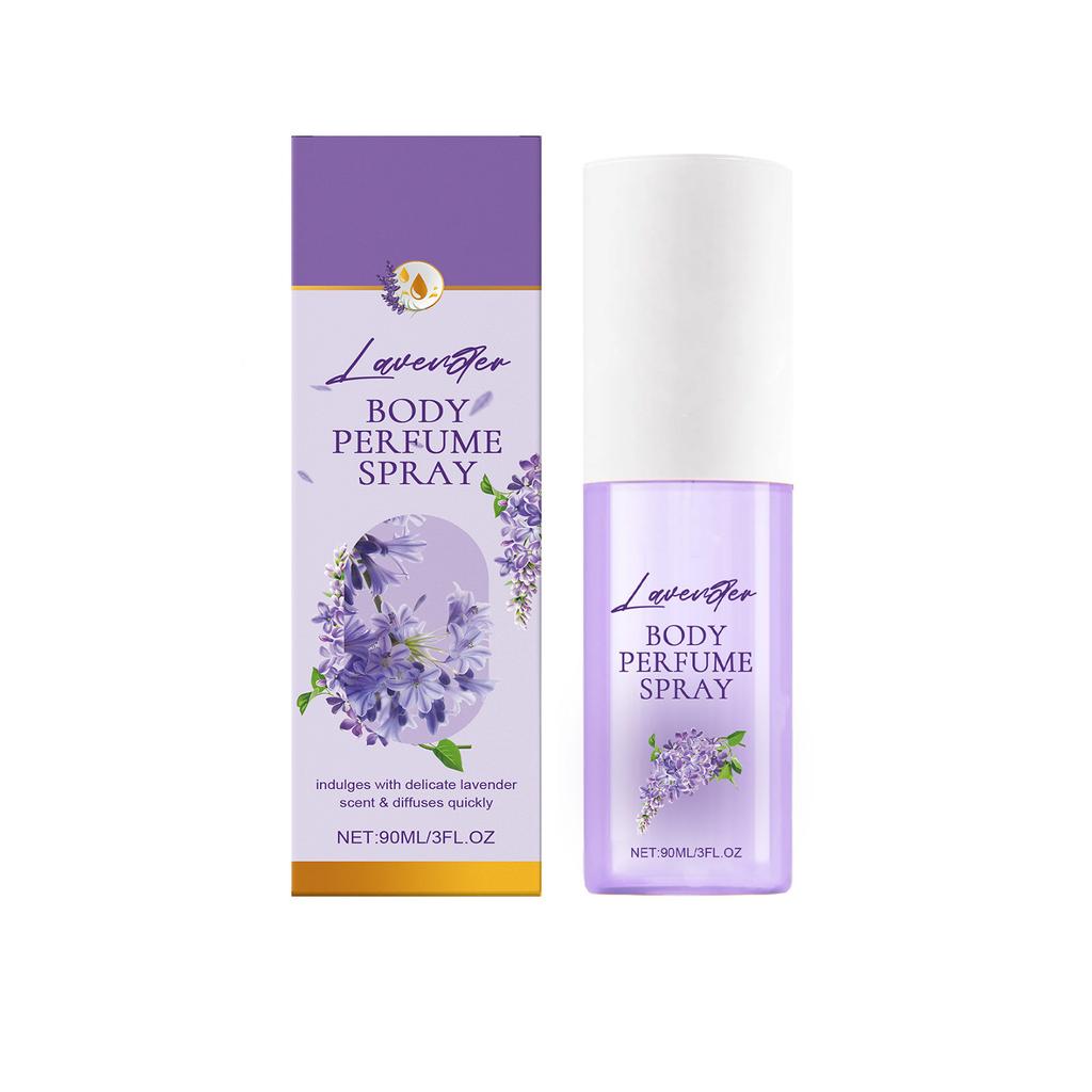 Lavender Body Perfume Spray 90ml Long-lasting Lavender Fragrancy Pleasant Fresh Floral Perfume