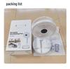 8-Inch Portable Folding Fan with Timer, Telescopic Swivel Head, USB Charging, Remote Control, for Household or Bedside Use.