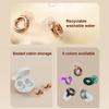 Silicone Ring-Shaped Electroplated Noise-Canceling Earplugs Sound-Isolating And Sound-Reducing Sleep Earplugs For Sleep