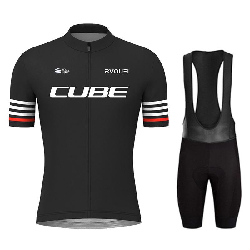 2026 Summer Breathable Cycling Suit Set Rvouei Cube Pro Summer Breathable Bicycle Men's MTB Bike Clothing Maillot Ropa Ciclismo Uniform Suit