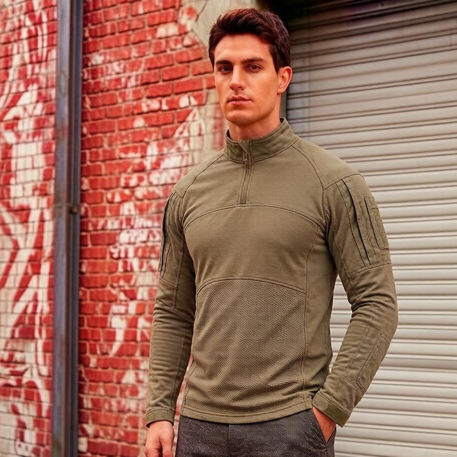 

Зелена бавовняна трикотажна сорочка Polo Combat Tactical Shirt Тактичне спорядження 3XL