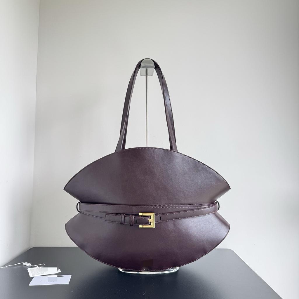 Neues Nischen-Design Leder Retro Handtasche mit großer Kapazität Damen Pendler Umhängetasche Große Tasche Tragetasche