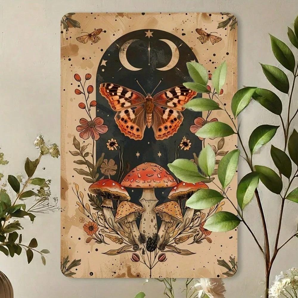 Quadri in metallo retrò, mobili, decorazione per soggiorno 20x30cm