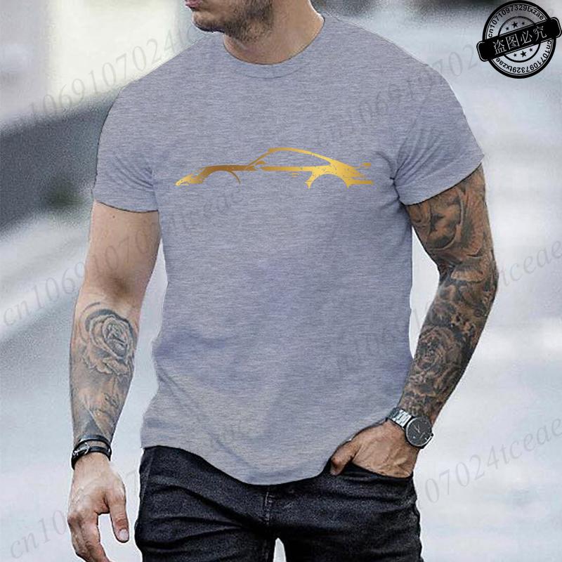 Mens Short Sleeved TShirts Funny Race Car Printed Mens Women Tshirt Round Neck Summer Top Minimalist Style Casual Clothing