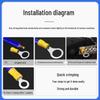 Pre-insulated RV Series Cold Press Copper Ring Terminals