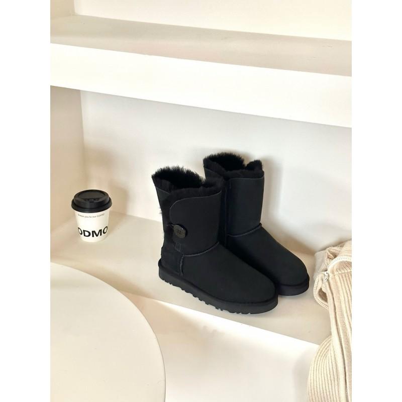 Womens Shearling Lined Snow Boots Mid-Calf