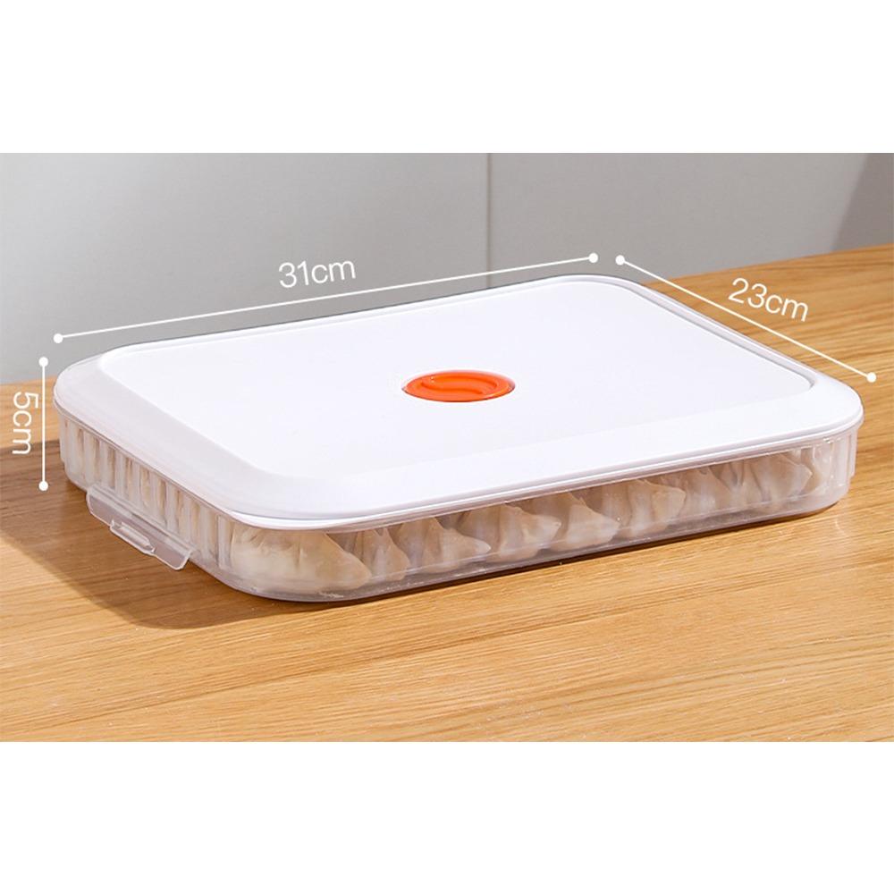 Multi-Layer Dumpling Storage Box Fresh-Keeping Stackable Freezer Storage Container Airtight Large Capacity Food Storage Kitchen