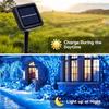 Guirlandes Lumineuses Solaires Féériques avec 50–300 LED – Étanches 5–30M Fil de Cuivre Guirlandes Clignotantes avec 8 Modes pour Clôture de Jardin Noël Décoration Extérieure