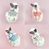 Pet Rabbit Dress Breathable Small Animal Harness Vest and Leash Set Escape Proof Cute Costume for Small Hedgehog Hamster