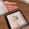 Korean Silver Star Pendant Necklace Women's Light Luxury Autumn and Winter New Long Sweater Chain with Accessories