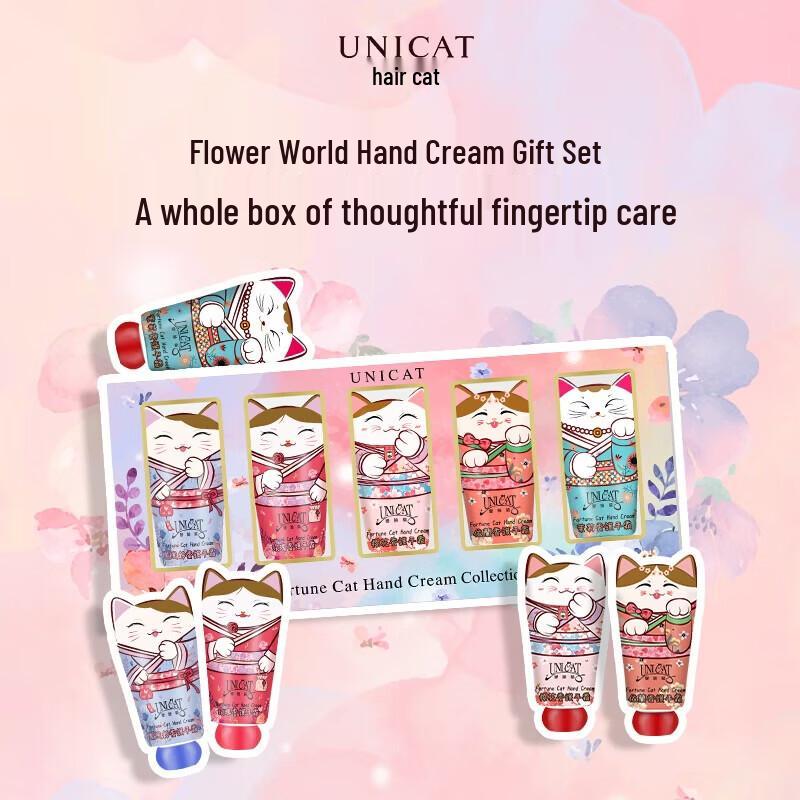 UNI CAT Floral World 5-Piece Hand Cream Gift Set