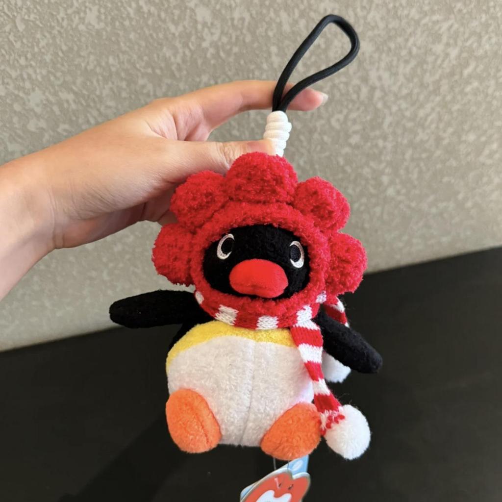 Genuine Penguin Family Bag Charm - Autumn/Winter Series Plush Toy Keychain