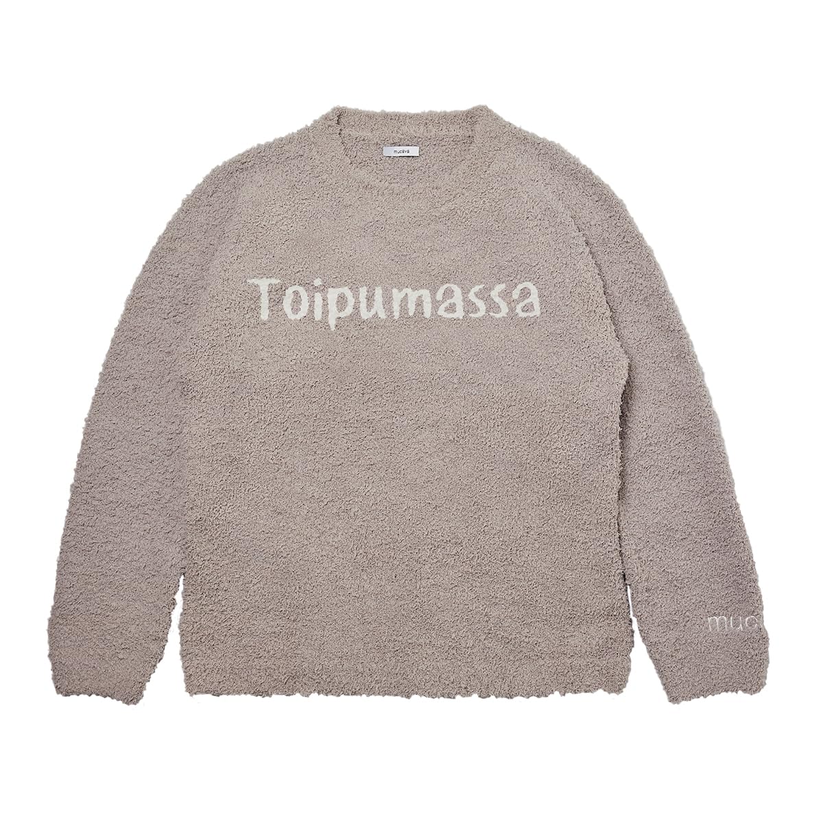 

Mall Knit Crew Free Size Fluffy mucava Official Women s Neck, L.GRAY Loungewear, Pajamas, Loungewear, Nightwear, Warm, Cute, Stylish, Winter, Men s,