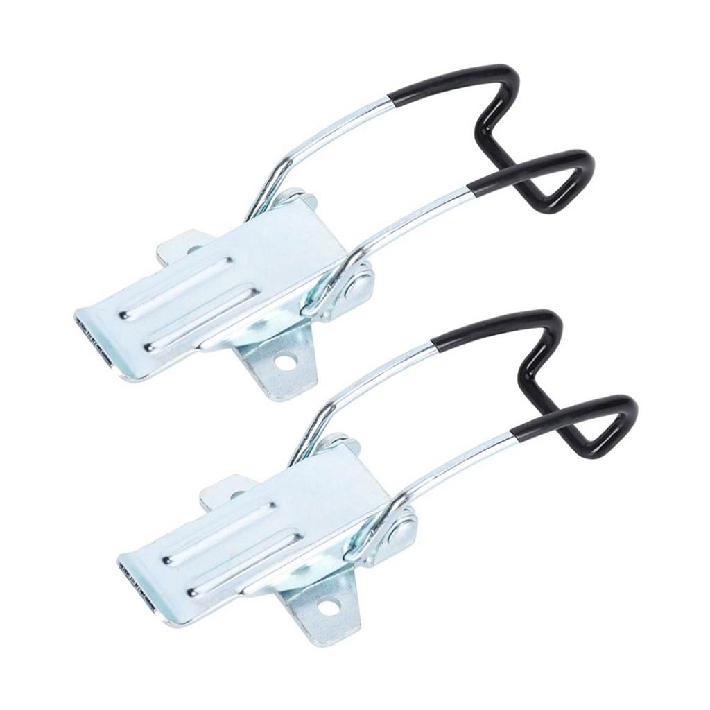 2Pcs Stainless Steel Latch Fasten Buckle Lock Casting Hinge Curved Industrial Vacuum Cleaner