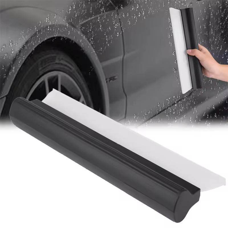 Car Flexible Soft Silicone Wiper Window Cleaning Glass Scraper Silicone Handy Squeegee Auto Blade Clean Scraping Film Scraper