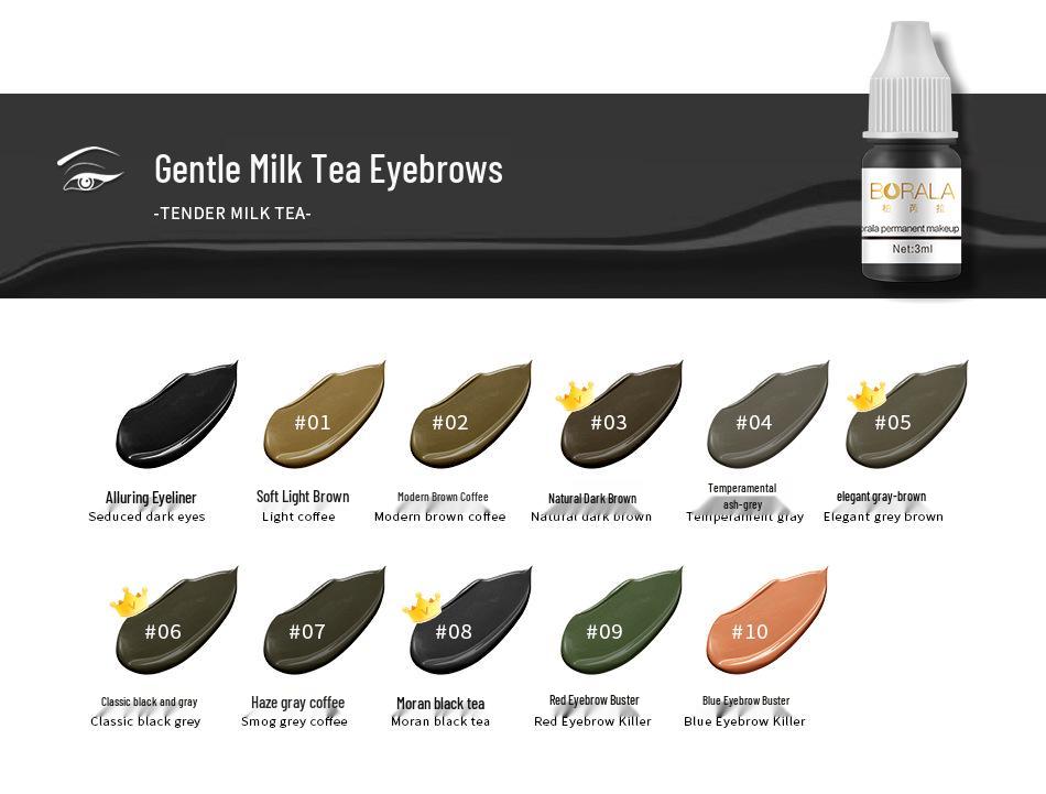 Creme para Tatuagem de Sobrancelhas, Delineador e Lábios com Ingredientes Vegetais Alemães para Mulheres – Fácil de Aplicar, Linha de Beleza Profissional