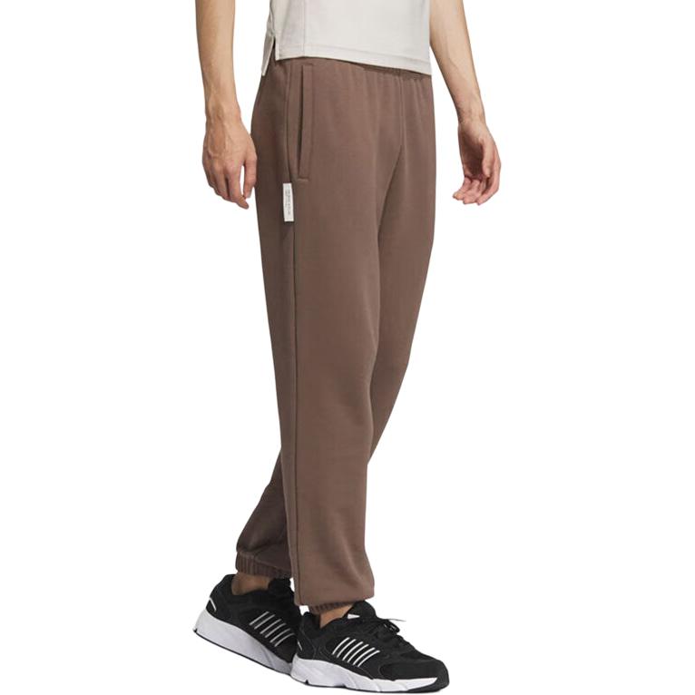 Adidas Sports Lifestyle Series Simple Comfortable Versatile Casual Pants Unisex Pants Rock-Layer-Deep-Earth-Brown JM9113