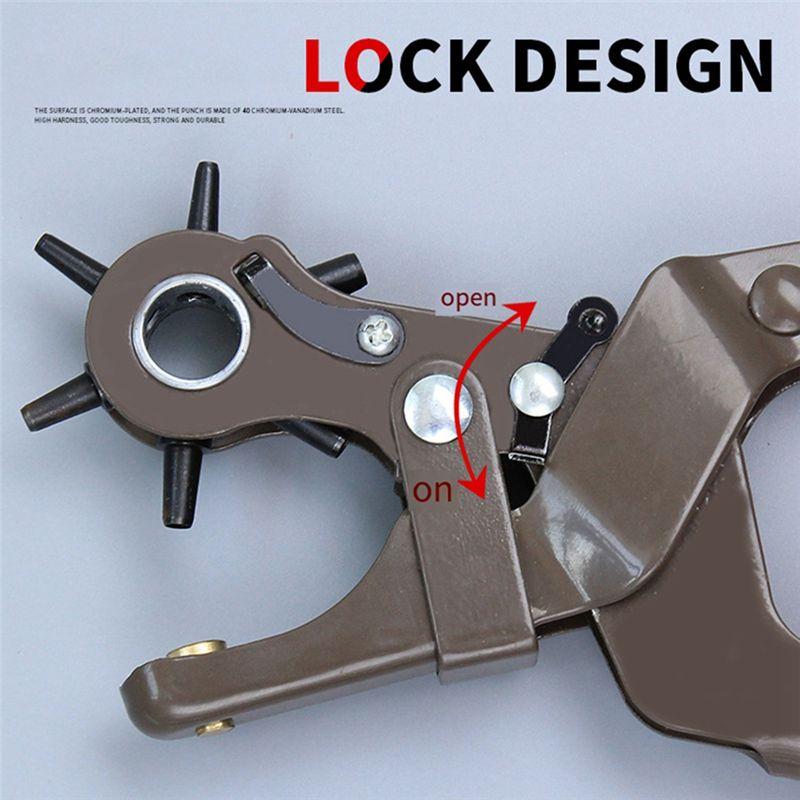 A20F-Heavy-Duty Labor-Saving Belt Puncher Multifunctional Punching Pliers Belt Belt Strap Watch Hole Punching Machine