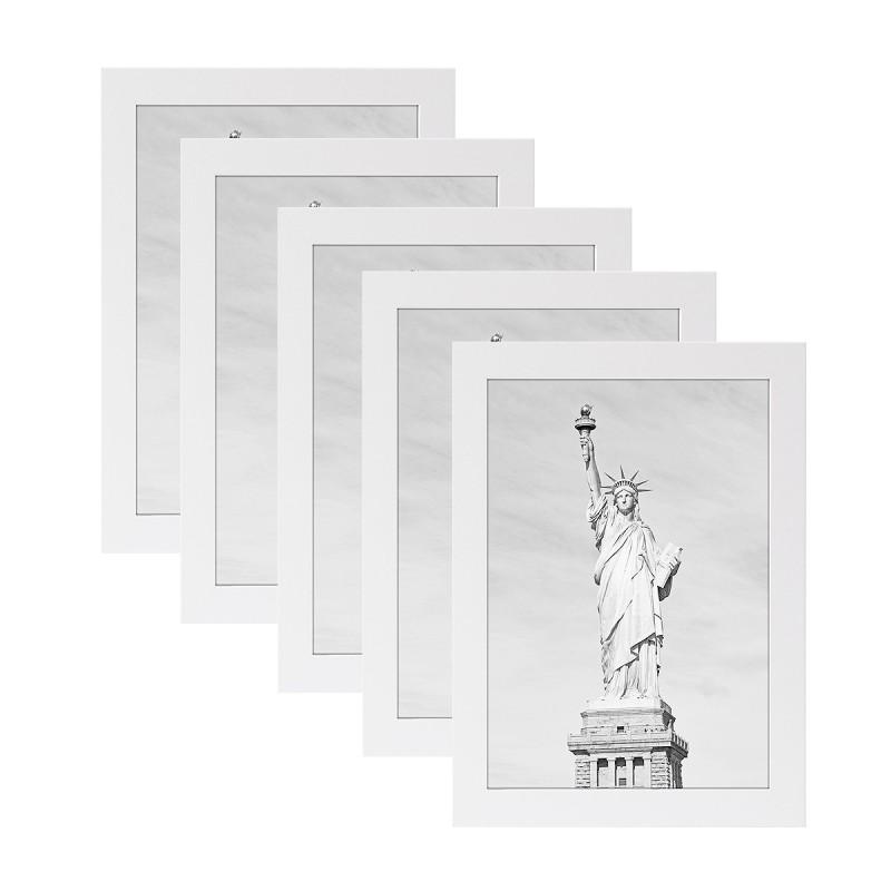 Handcrafted Wooden Rotating Clip Photo Frame Set 5pcs 6x8 7x10 A3 A4 Wall Decor Living Room Bedroom Office