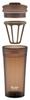 Skater Shaker Tumbler, 420ml, with Flap and Memory Stick, Amber Brown, PTBFS4-A