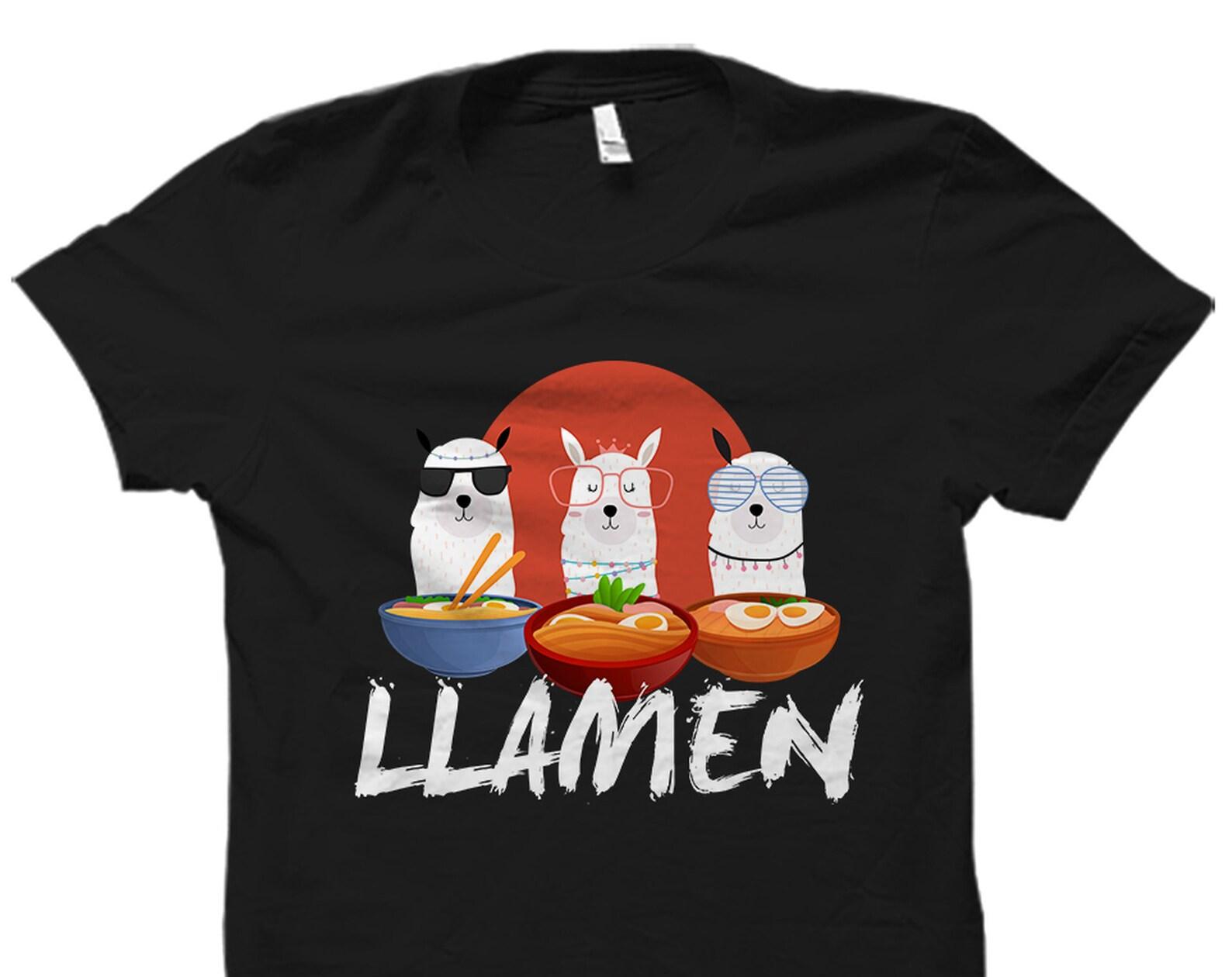 Llama Lover Shirt. Ramen Shirt. Llama T-Shirt. Gift for Llama. Llama Shirt. Llama Lover Gift. Ramen Gift. Llama Theme. Llama Party #OS3019 S