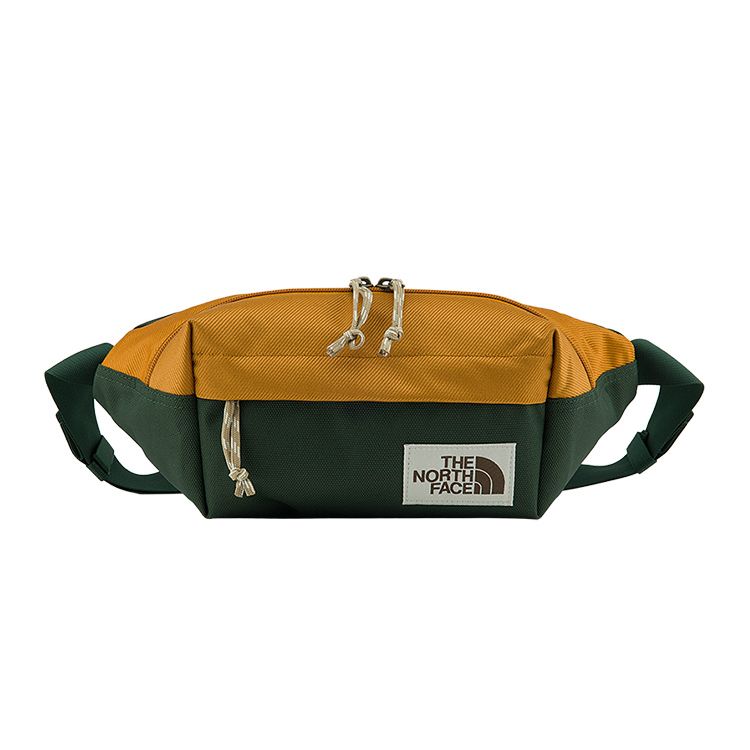

The North Face 4L Lightweight Zipper Waist Bag Outdoor Bag Unisex Waist Bag Yellow Army-Green NF0A3KY6-YYK Yellow/Army Green
